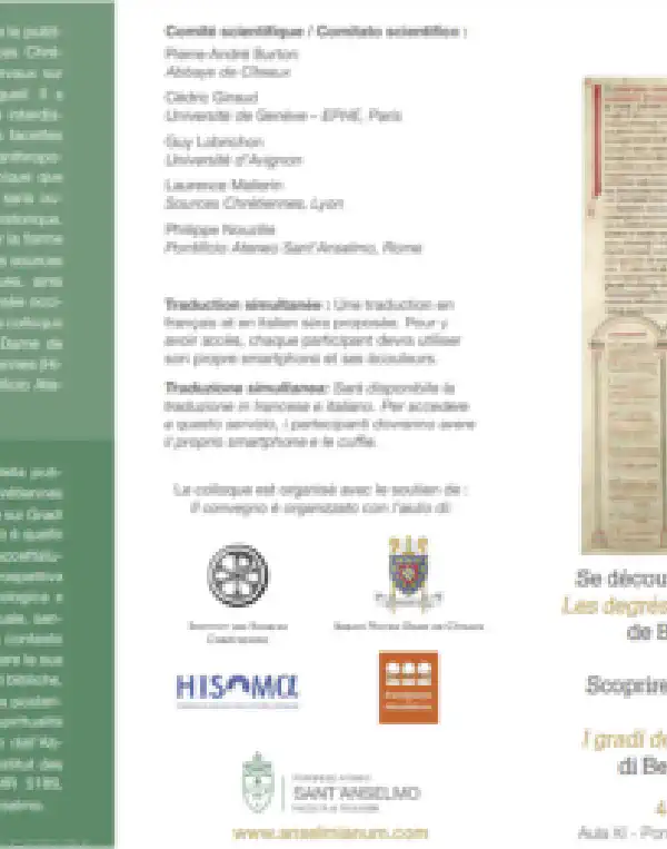 Colloquium on the Degrees of Humility of Saint Bernard